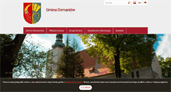 Desktop Screenshot of gminadomaniow.pl