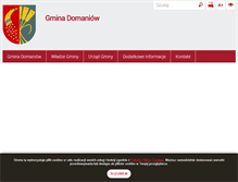 Tablet Screenshot of gminadomaniow.pl